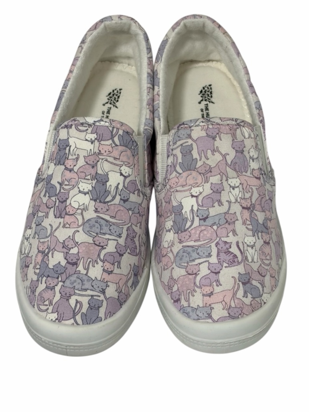 Humane Society of America Cat Feline Print Pink Lavender & White - New - 7
